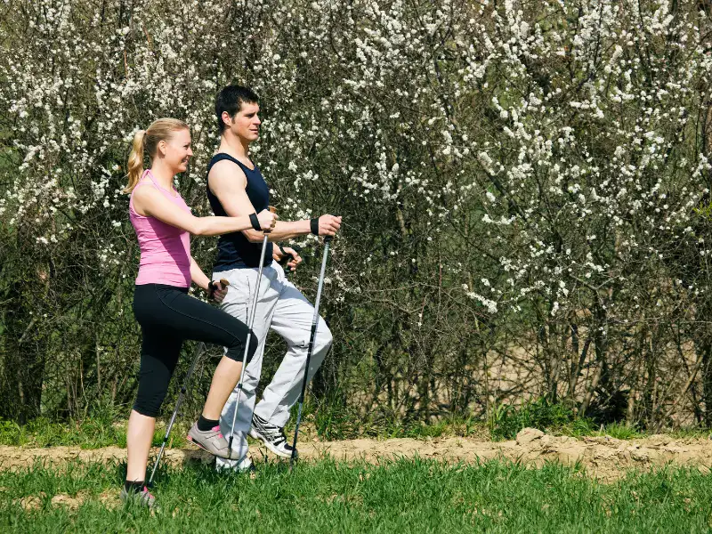 Marcha nórdica en primavera