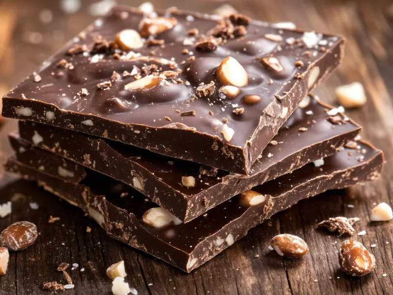 Chocolate negro con frutos secos