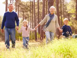 Jugando con los nietos