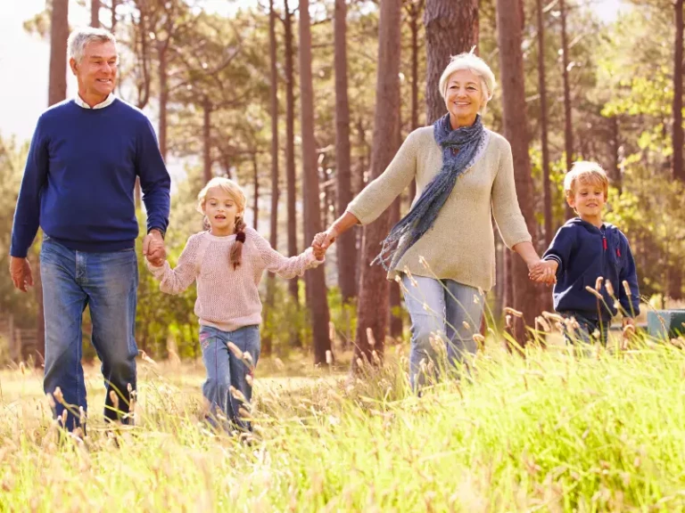 Jugando con los nietos